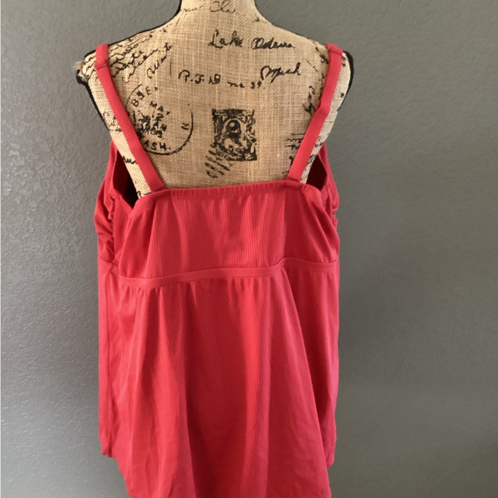 Torrid Vibrant Red Wireless Ribbed Strapless Swimtop - Picture 6 of 11